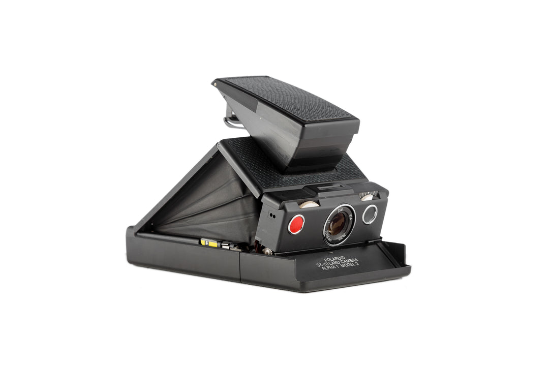 Black Polaroid SX‑70 Alpha 1 Model 2 Instant Camera