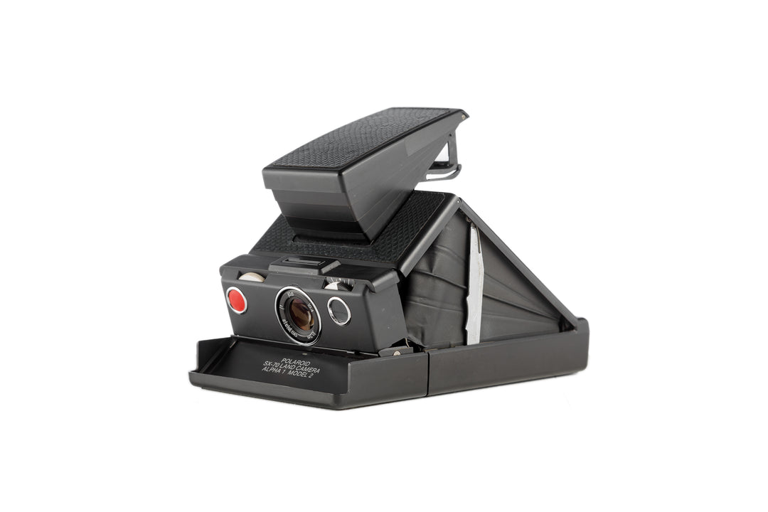 Black Polaroid SX‑70 Alpha 1 Model 2 Instant Camera