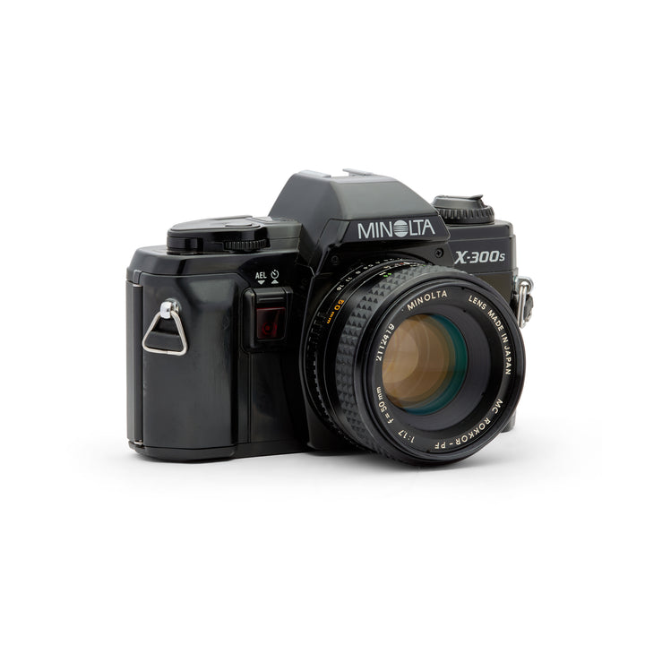 Minolta X-300s 35mm SLR w/ 50mm f1.7 lens Kit