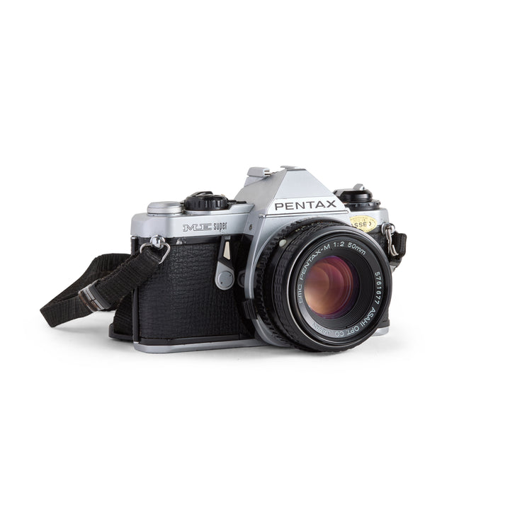 Pentax ME Super 35mm SLR Camera Kit (chrome